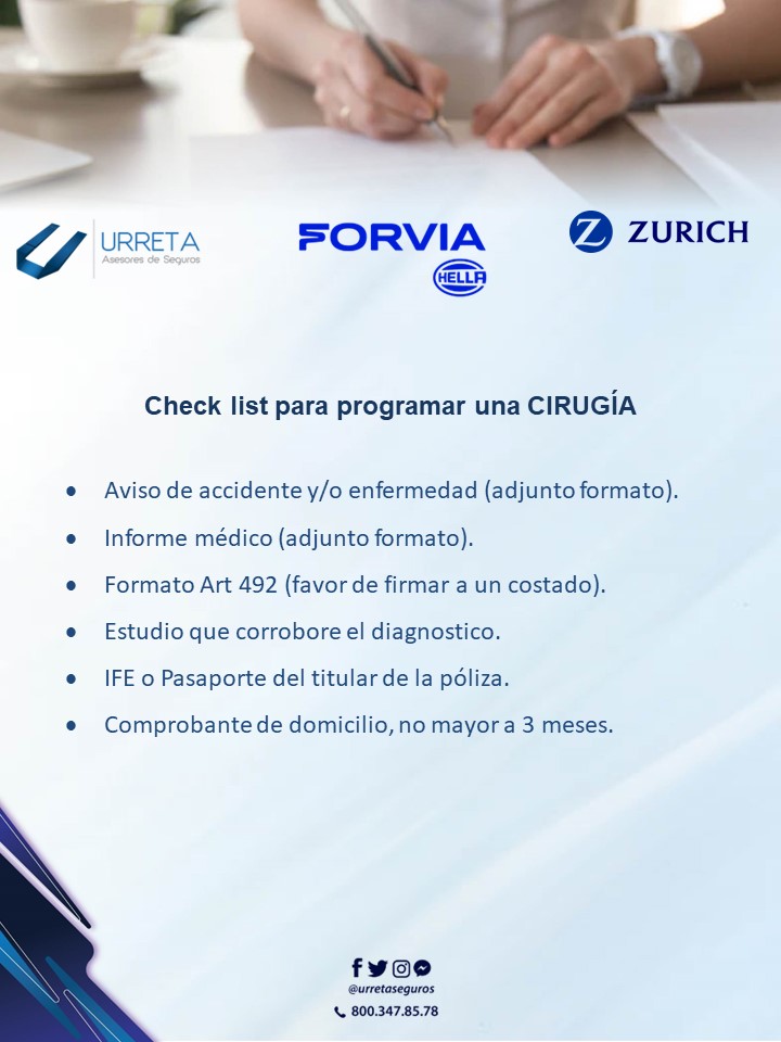 Tramite para programaciones de Cirugia